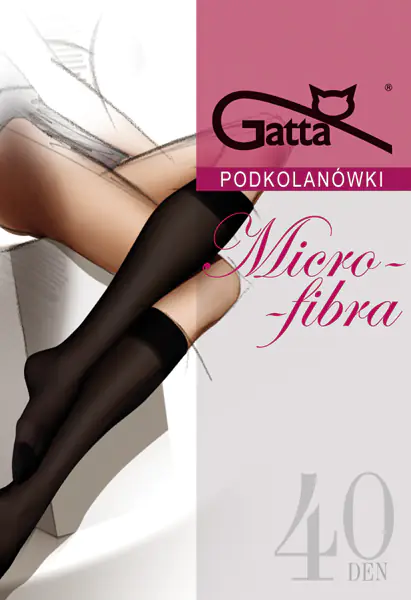 ⁨KNEE-HIGH SOCKS GATTA MICRO 40 (Pearlescent, one size fits all)⁩ at Wasserman.eu