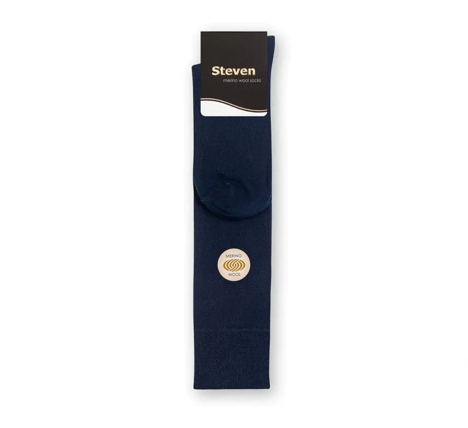 ⁨PODKOLANÓWKI STEVEN 008 WOOL (kolor czarny, rozmiar 41-43)⁩ w sklepie Wasserman.eu