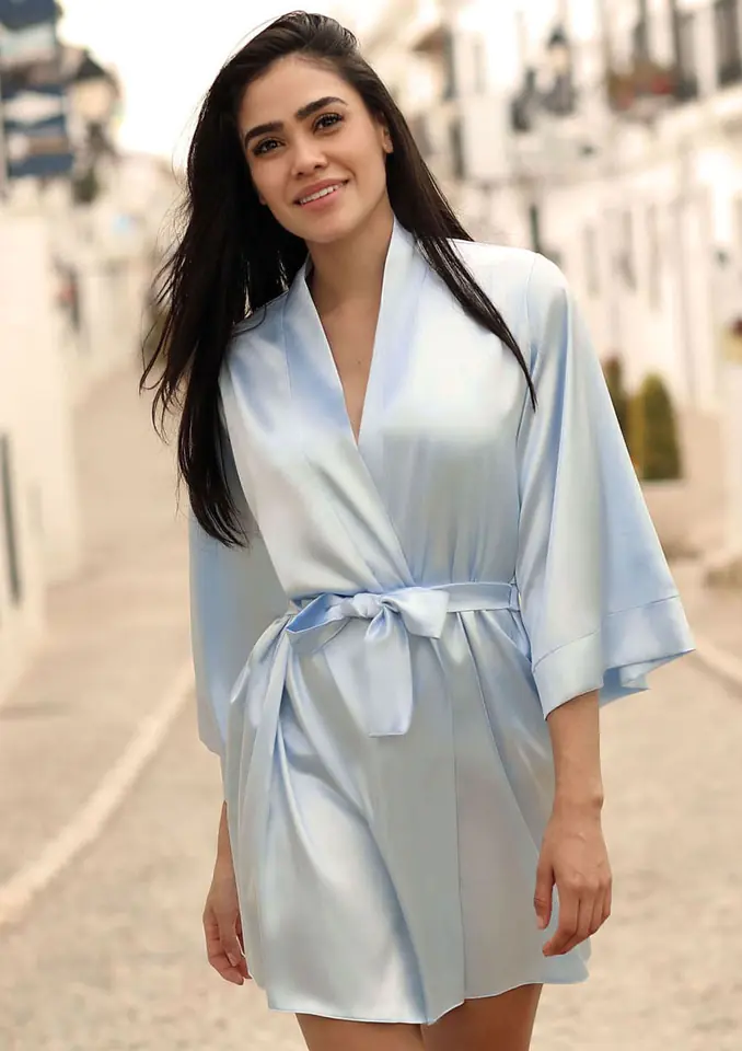 ⁨PODOMKA BROOKLYN SATYNA BABY BLUE (kolor błękit, rozmiar M)⁩ w sklepie Wasserman.eu