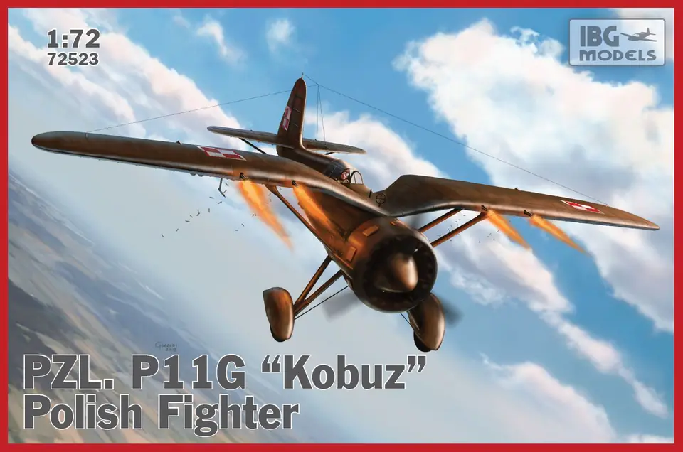 ⁨Plastic model PZL P.11g Kobuz⁩ at Wasserman.eu