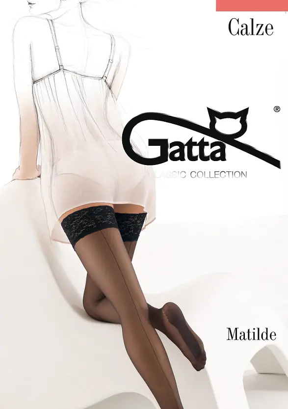 ⁨POŃCZOCHY GATTA MATILDE (kolor Nero, rozmiar 1/2)⁩ w sklepie Wasserman.eu