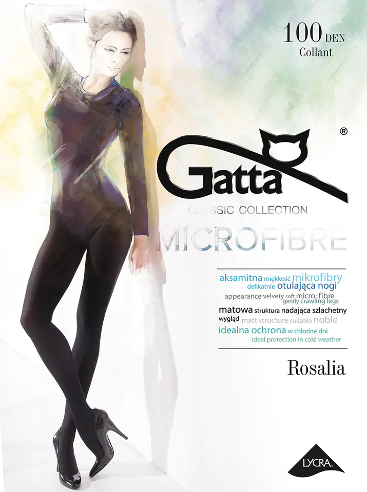 ⁨RAJSTOPY GATTA ROSALIA 100 2- (kolor grafit, rozmiar 4)⁩ w sklepie Wasserman.eu