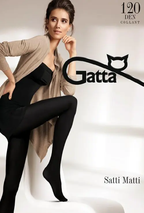 ⁨GATTA SATTI MATTI TIGHTS 120 den (Green, Size 2)⁩ at Wasserman.eu