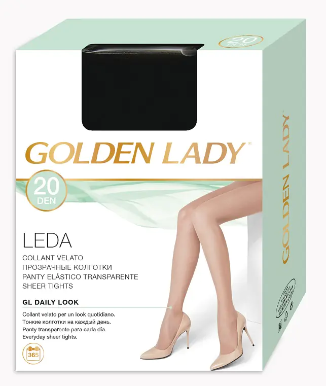 ⁨RAJSTOPY GOLDEN LADY LEDA (kolor Nero, rozmiar 3)⁩ w sklepie Wasserman.eu