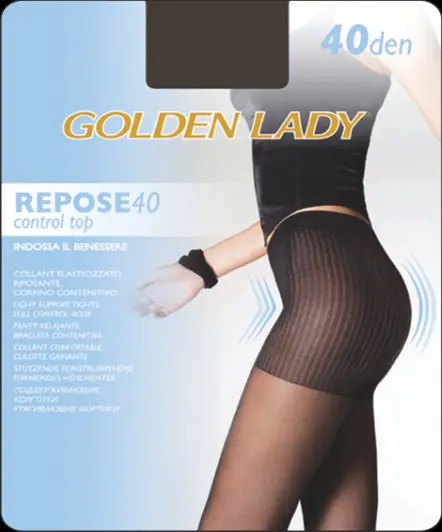 ⁨RAJSTOPY GOLDEN LADY REPOSE C TOP 40 (kolor castoro, rozmiar 2)⁩ w sklepie Wasserman.eu