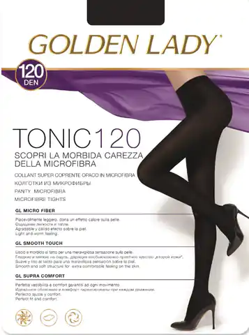⁨GOLDEN LADY TONIC 120 TIGHTS (Black, Size 2)⁩ at Wasserman.eu