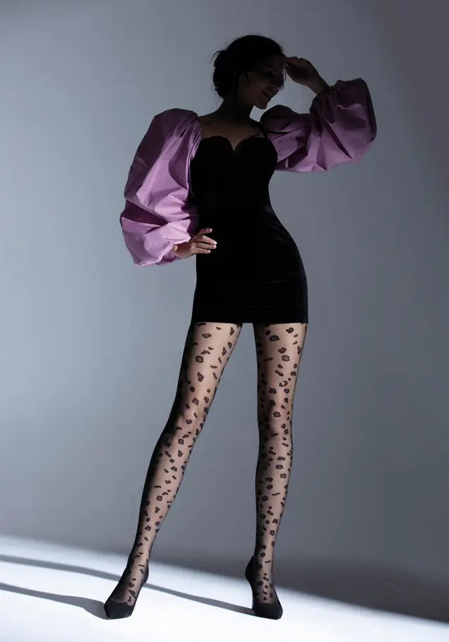 KNITTEX PANTHER TIGHTS spots (Black, Size 2) at Wasserman.eu