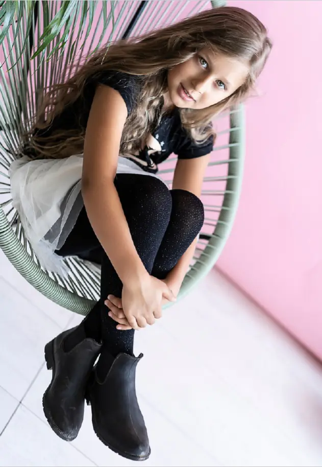 ⁨TIGHTS KNITTEX TEEN ANGEL DUST viscose (Light grey, size 140-146)⁩ at Wasserman.eu