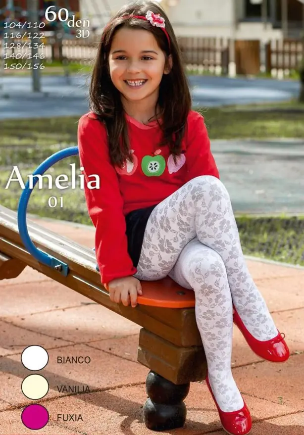 ⁨TIGHTS MONA DZ AMELIA 01 60 (Color: white, Size: 104-110)⁩ at Wasserman.eu