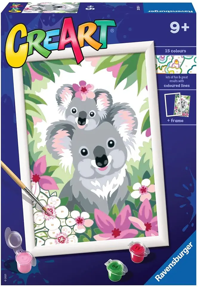 Coloring book CreArt for children Cute koalas at Wasserman.eu