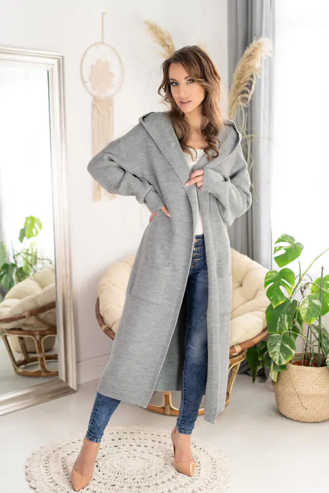 ⁨Renum Grey sweter (kolor szary, rozmiar one size)⁩ w sklepie Wasserman.eu