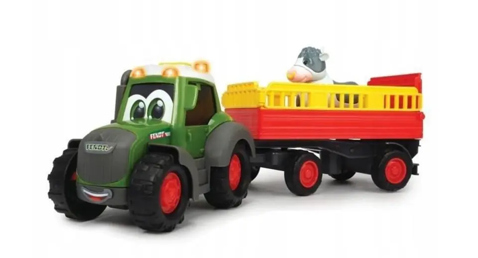 ABC Traktor Fendt i przyczepa, 30 cm w sklepie Wasserman.eu