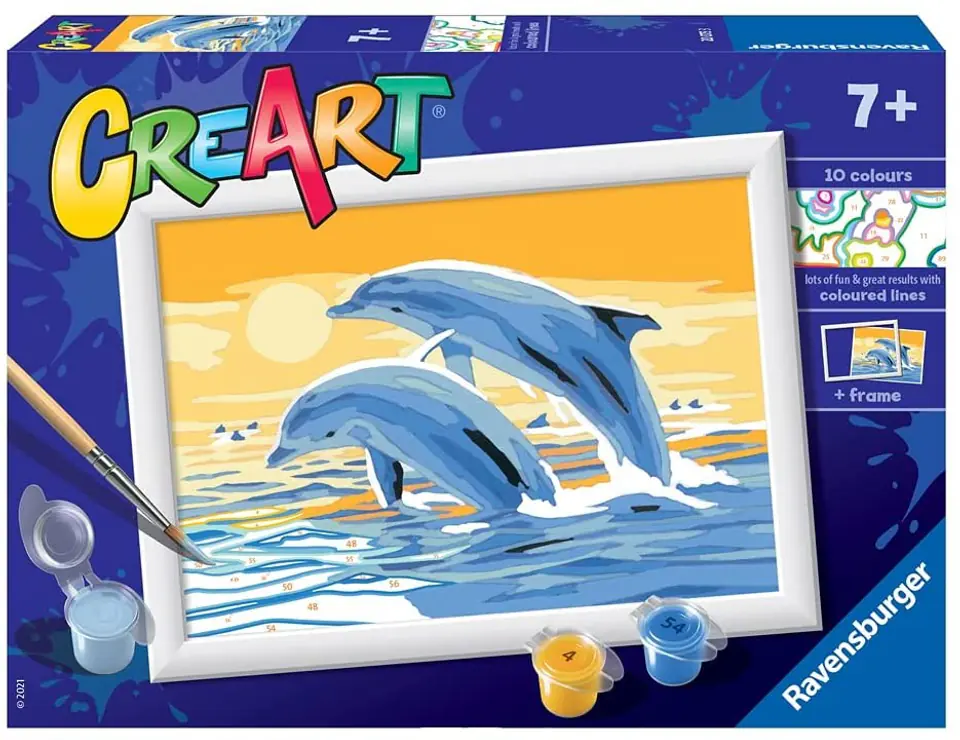 ⁨Coloring book CreArt for children Dolphins⁩ at Wasserman.eu