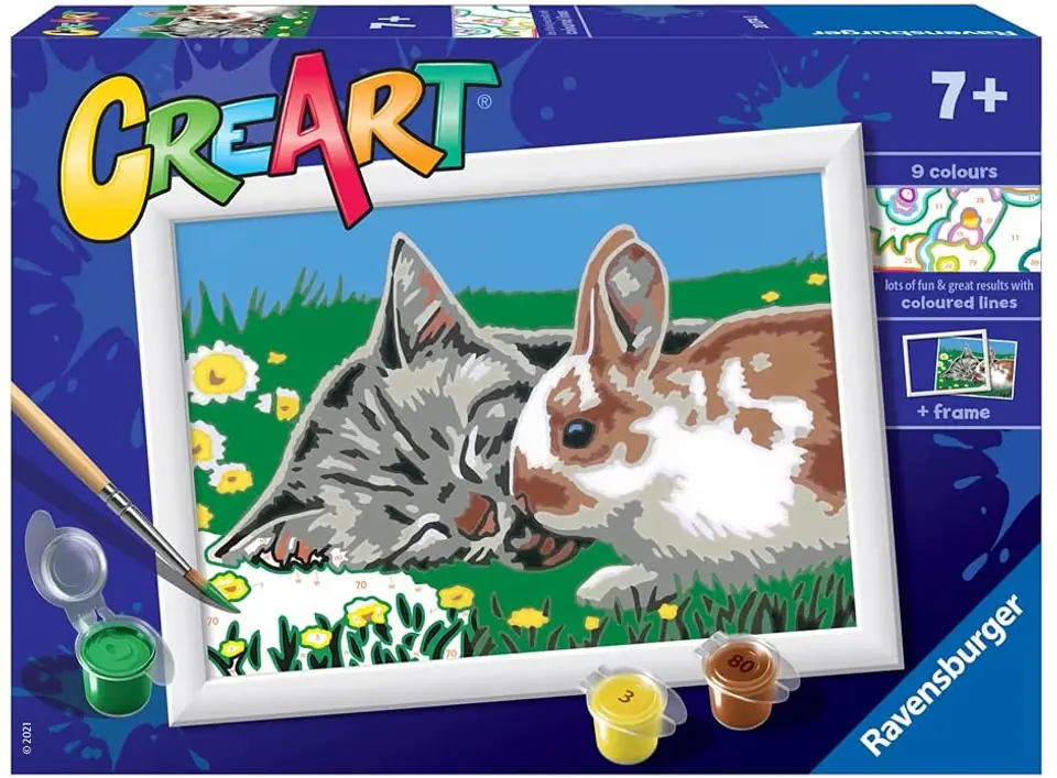 Coloring book CreArt for children Kittens on the meadow at Wasserman.eu