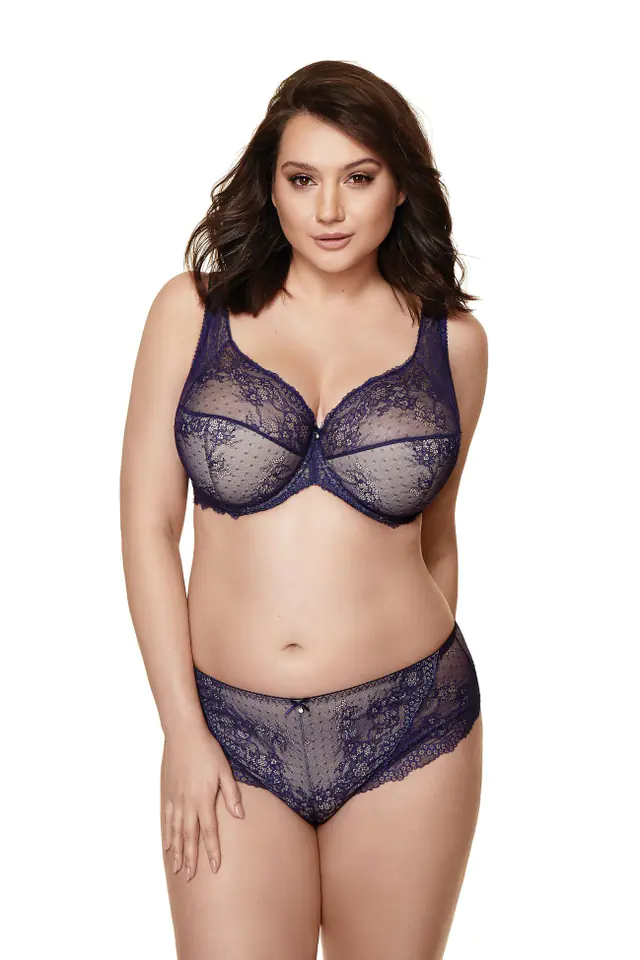 ⁨Scarlet/B3 semi-stiffened bra navy blue (Multicolour, size 90B)⁩ at Wasserman.eu