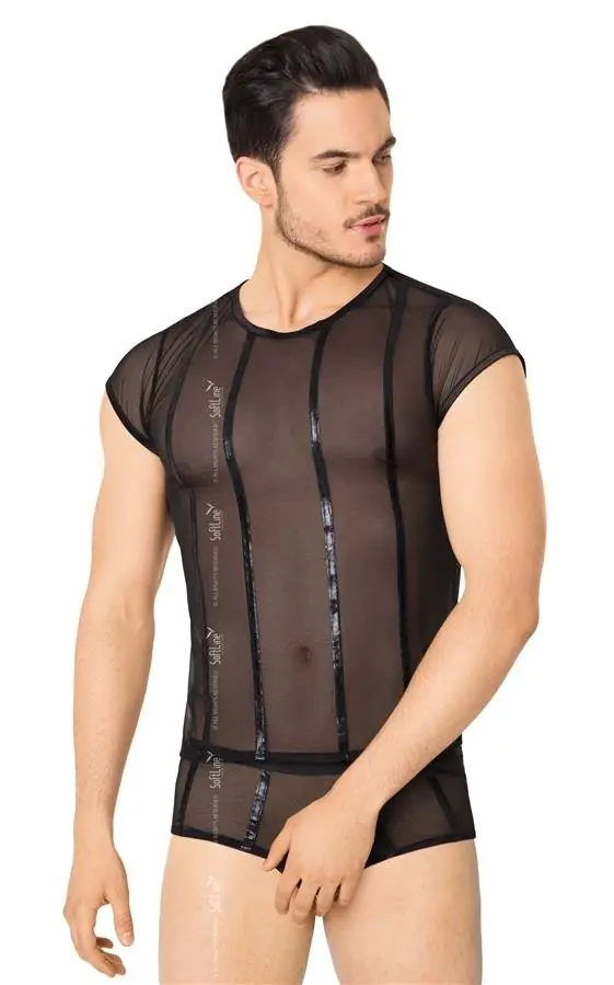 ⁨Shirt and Shorts 4608 czarny (kolor czarny, rozmiar M/L)⁩ w sklepie Wasserman.eu
