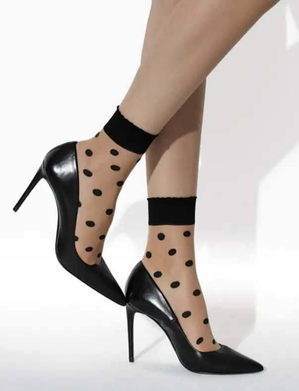 ⁨KNITTEX DOTS SOCKS (black, one size one)⁩ at Wasserman.eu