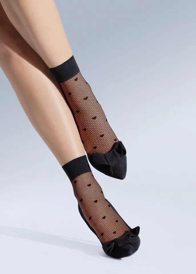 ⁨KNITTEX HEARTS SOCKS (black, one size one)⁩ at Wasserman.eu