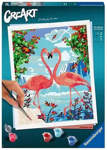 ⁨Coloring book CreArt Flamingos in love⁩ at Wasserman.eu