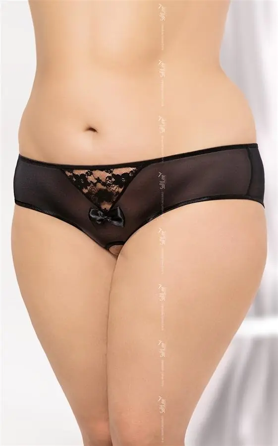 ⁨String 2466 Plus Size czarny (kolor czarny, rozmiar XL)⁩ w sklepie Wasserman.eu