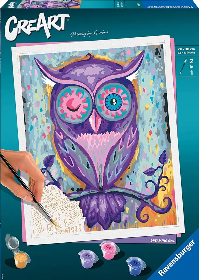 Coloring book CreArt Owl at Wasserman.eu