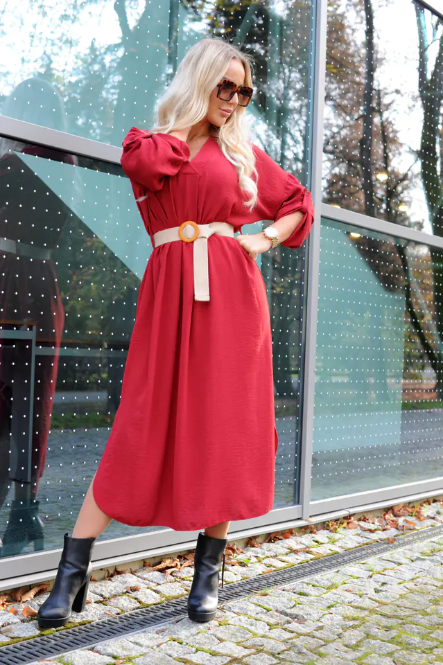 ⁨Dress Patrashia Red (red, one size one-size)⁩ at Wasserman.eu