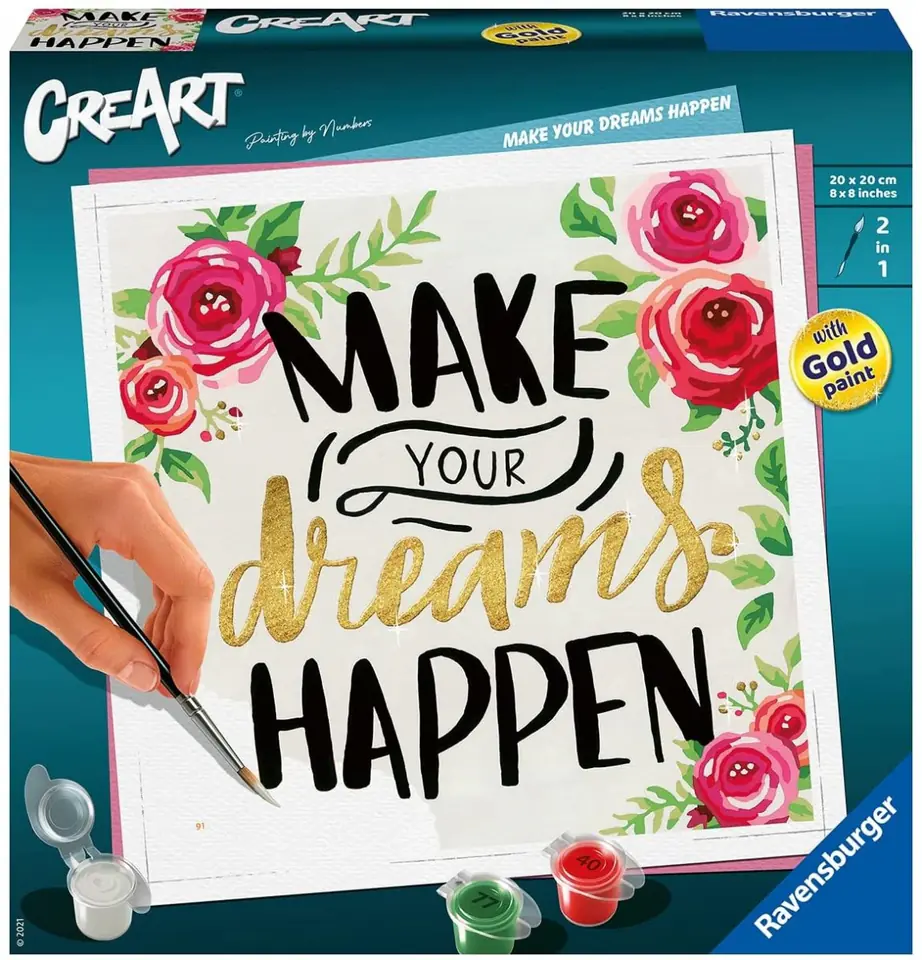 ⁨Malowanka CreArt Make your dreams happen⁩ w sklepie Wasserman.eu