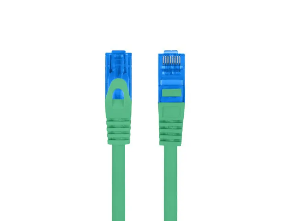 ⁨Patchcord kat.6a S/FTP CCA 1.5m Zielony⁩ w sklepie Wasserman.eu