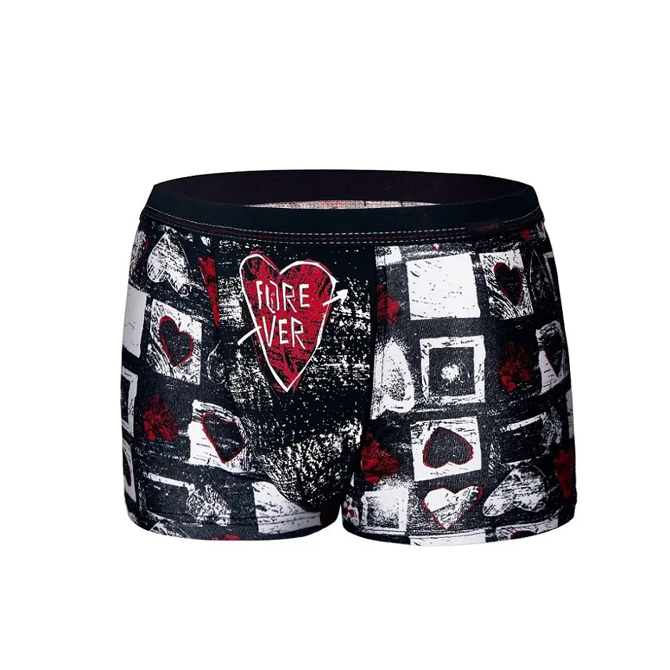 ⁨Boxer shorts Heart 010/67 black and white (size XL)⁩ at Wasserman.eu