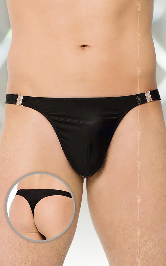 ⁨Thong 4432 black (Black, Size XL (42))⁩ at Wasserman.eu