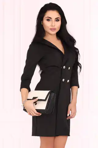 ⁨Trienni 90533 sukienka (kolor czarny, rozmiar XL)⁩ w sklepie Wasserman.eu