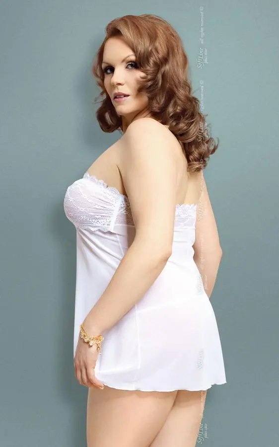 ⁨xTanya white plus size 1741 (Color: white, Size: XXL (44))⁩ at Wasserman.eu