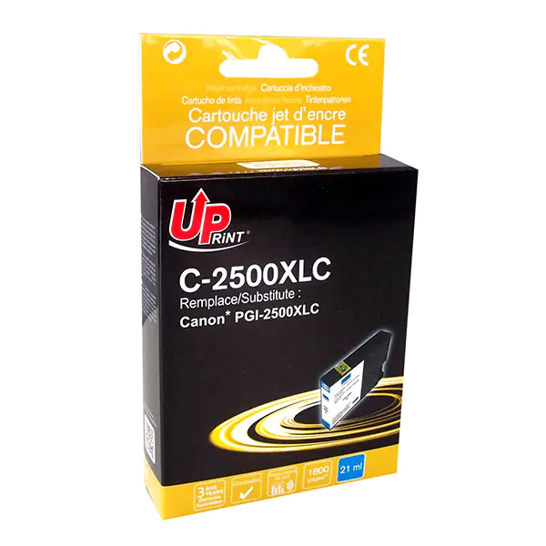⁨UPrint kompatybilny ink / tusz z PGI 2500XL, C-2500XLC, cyan, 21ml, high capacity⁩ w sklepie Wasserman.eu