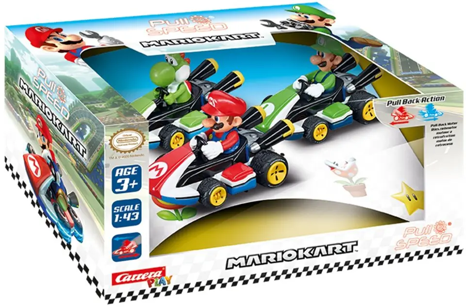 ⁨Pojazdy Mario Kart pull back 3pack⁩ w sklepie Wasserman.eu