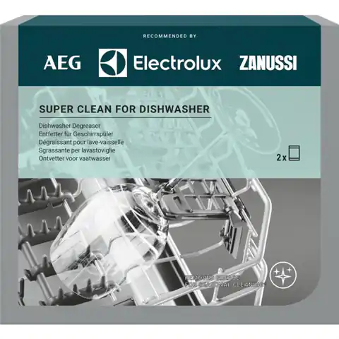 ⁨Odtłuszczacz do zmywarki Super Clean ELECTROLUX M3DCP200 2x50g⁩ w sklepie Wasserman.eu