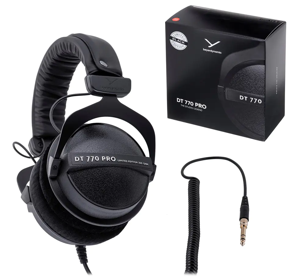 ⁨Beyerdynamic DT 770 PRO 250 OHM BLACK LIMITED EDITION - Słuchawki studyjne zamknięte⁩ w sklepie Wasserman.eu