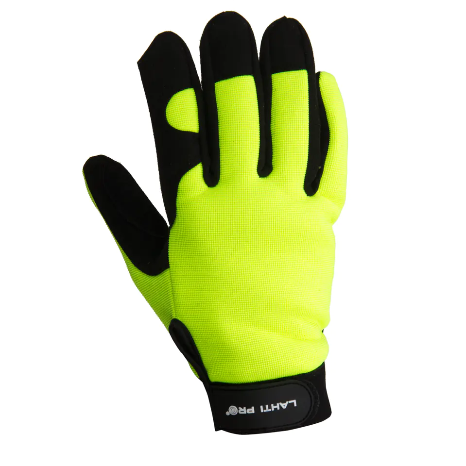 ⁨GLOVES MECH. BLACK-YELLOW L280308P, CARD, "8", CE, LAHTI⁩ at Wasserman.eu