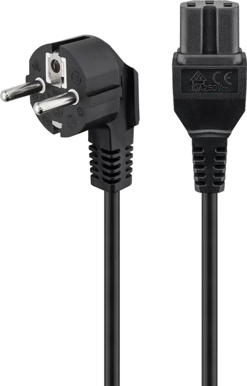 ⁨Schuko Power Cable (type F, CEE 7/7) - C15 2m 93277⁩ at Wasserman.eu