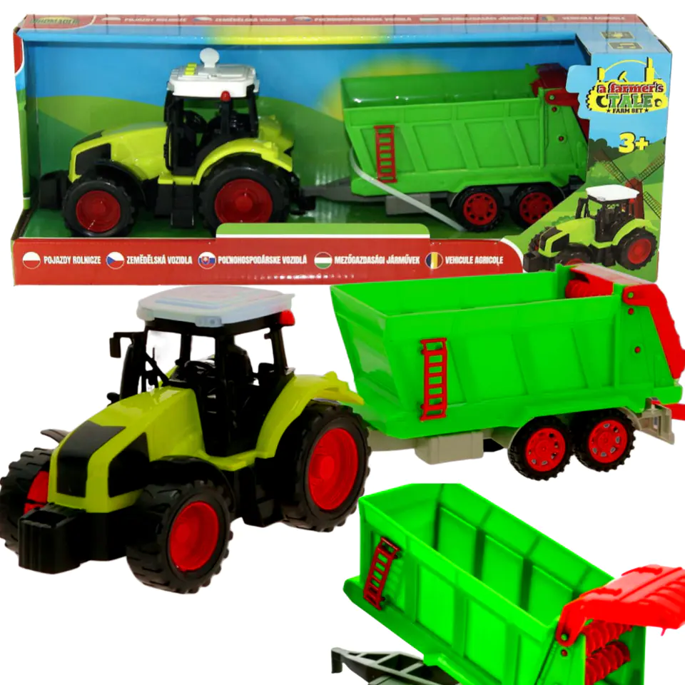 INTERAKTYWNY TRAKTOR CIĄGNIK PRZYCZEPA ROZRZUTNIK w sklepie Wasserman.eu