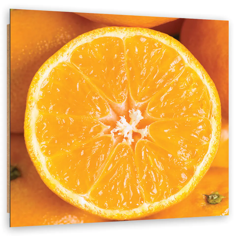 ⁨Obraz Deco Panel, Pomarańcza makro (Rozmiar 30x30)⁩ w sklepie Wasserman.eu