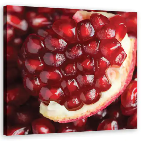 ⁨Obraz na płótnie, Granat owoce (Rozmiar 60x60)⁩ w sklepie Wasserman.eu