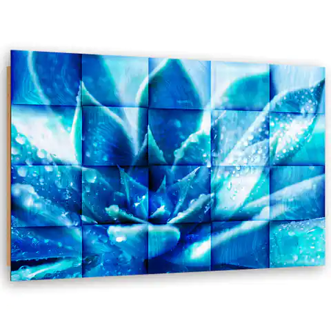 ⁨Obraz Deco Panel, Niebieski kwiat (Rozmiar 90x60)⁩ w sklepie Wasserman.eu