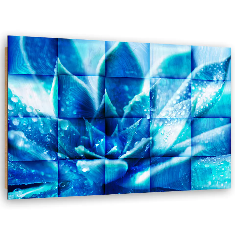 ⁨Obraz Deco Panel, Niebieski kwiat (Rozmiar 60x40)⁩ w sklepie Wasserman.eu