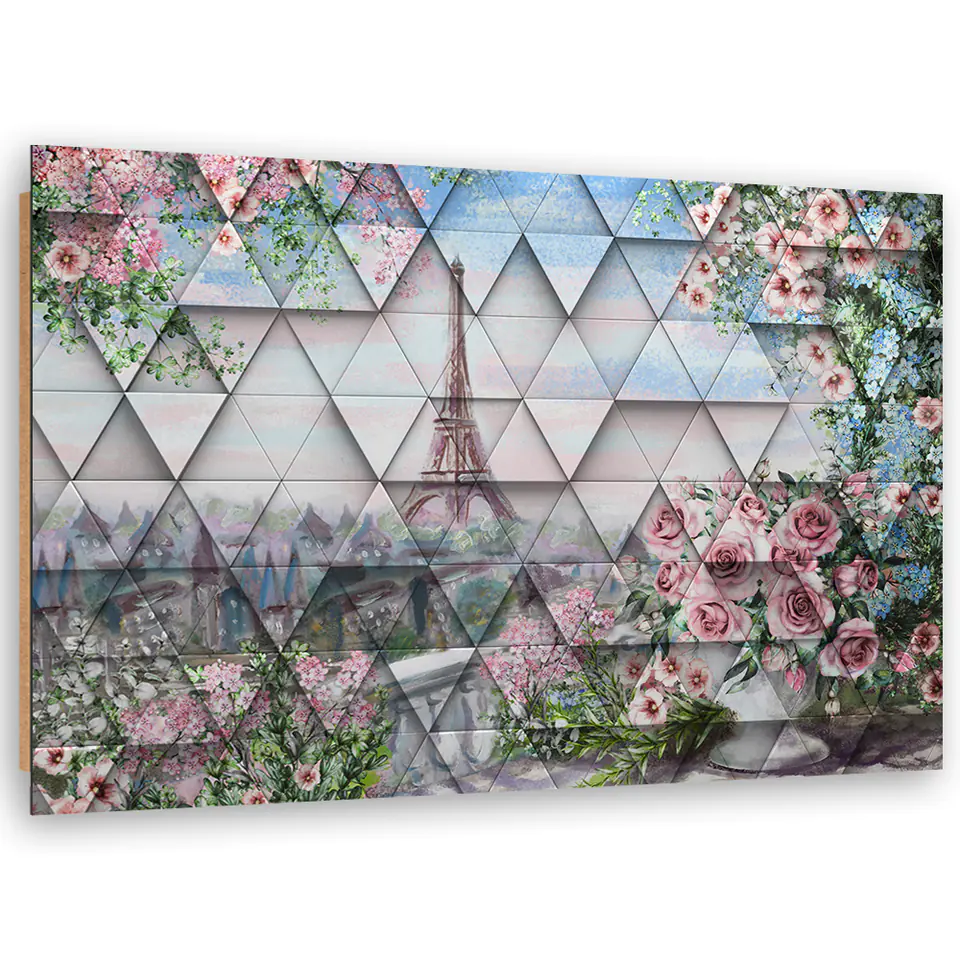 ⁨Obraz Deco Panel, Wieża Eiffla wiosną (Rozmiar 60x40)⁩ w sklepie Wasserman.eu