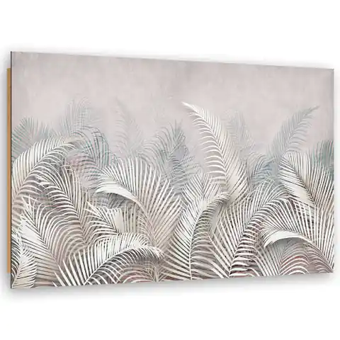 ⁨Obraz Deco Panel, Liście palmy 3D (Rozmiar 90x60)⁩ w sklepie Wasserman.eu