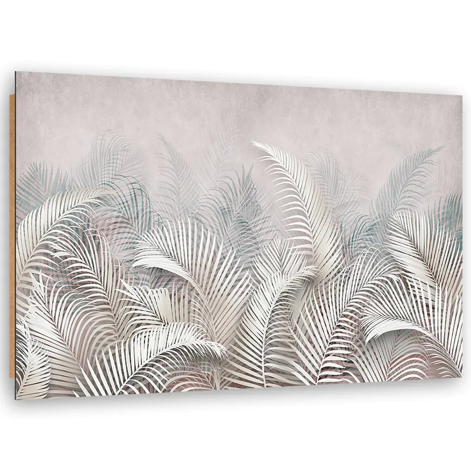 ⁨Obraz Deco Panel, Liście palmy 3D (Rozmiar 60x40)⁩ w sklepie Wasserman.eu