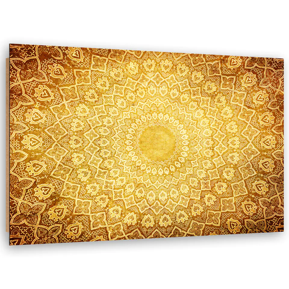 ⁨Obraz Deco Panel, Złota mandala abstrakcja (Rozmiar 60x40)⁩ w sklepie Wasserman.eu