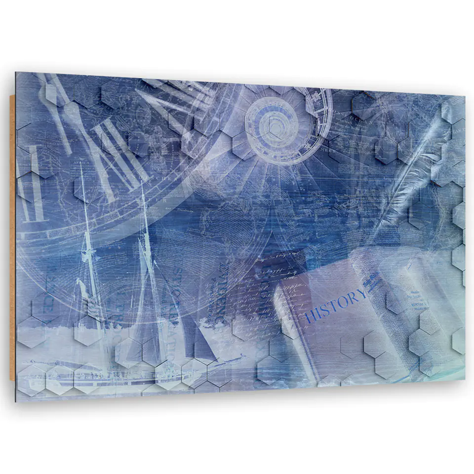 ⁨Obraz Deco Panel, Upływający czas abstrakcja (Rozmiar 60x40)⁩ w sklepie Wasserman.eu