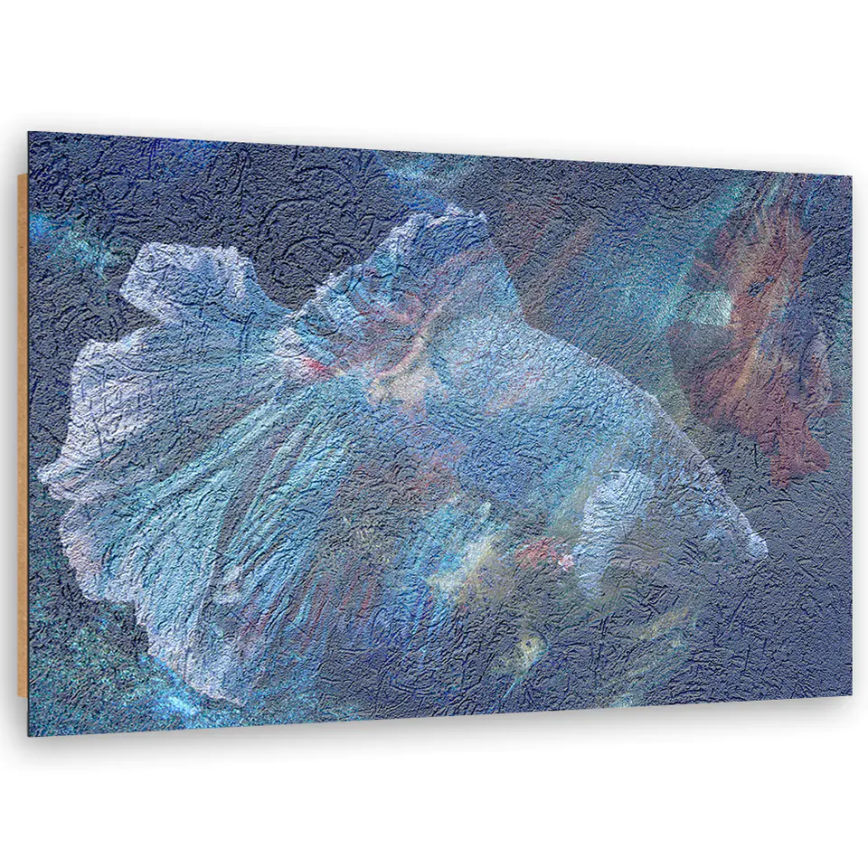 ⁨Obraz Deco Panel, Niebieski kwiat abstrakcja (Rozmiar 60x40)⁩ w sklepie Wasserman.eu