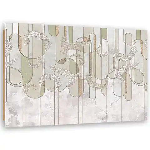 ⁨Obraz Deco Panel, Skandynawska minimalistyczna abstrakcja w beżu (Rozmiar 120x80)⁩ w sklepie Wasserman.eu